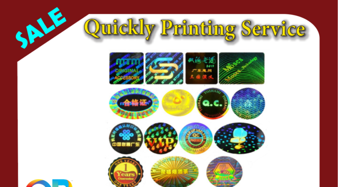 hologram stickers Printing
